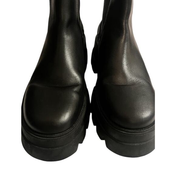 New THURSDAY Boot Co Reign Platform Chelsea Boots •Women 8.5• Leather Handmade - Picture 4 of 10